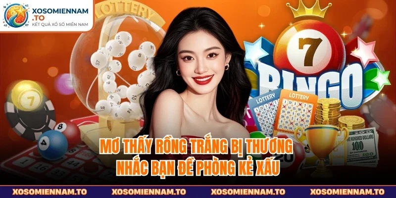 Mơ thấy rồng trắng bị thương nhắc bạn đề phòng kẻ xấu 
