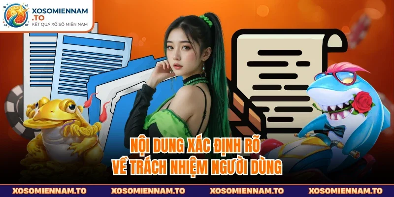 Nội dung xác định rõ về trách nhiệm người dùng